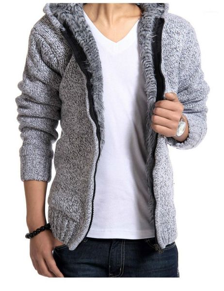 winter wool cashmere lined sweater lapel autumn winter men's thick sweater collar zipper coat 00561, White;black
winter wool cashmere lined sweater lapel autumn winter men's thick sweater collar zipper coat 00561, White;black