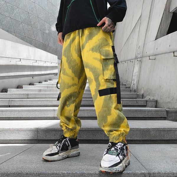 men cargo pants ribbons block multi-pocket cotton 2020 harem joggers harajuku sweatpant hip hop casual male trousers, Black
men cargo pants ribbons block multi-pocket cotton 2020 harem joggers harajuku sweatpant hip hop casual male trousers, Black