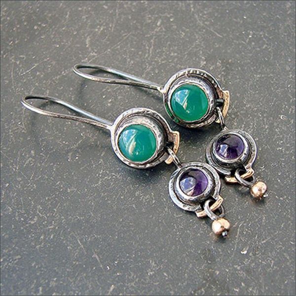 dangle & chandelier 2021 lovely small round green purple stone drop earrings for women boho tribal brincos black gold metal dainty earring j, Silver
dangle & chandelier 2021 lovely small round green purple stone drop earrings for women boho tribal brincos black gold metal dainty earring j, Silver