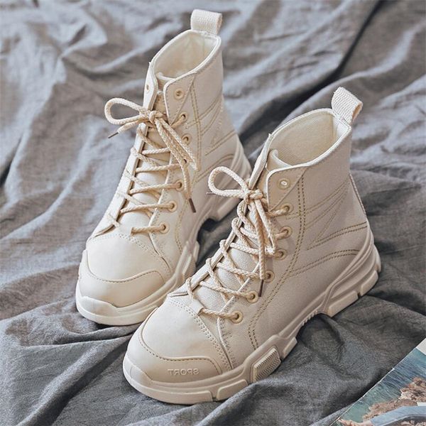 canvas boots female new autumn and winter wild british wind female high-lace boots women sneakers zapatos mujer y200723, Black
canvas boots female new autumn and winter wild british wind female high-lace boots women sneakers zapatos mujer y200723, Black