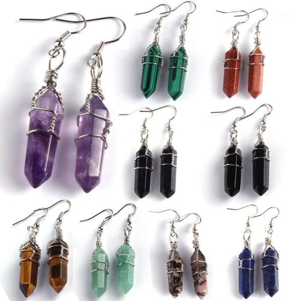 xsm amethysts rock crystal hexagonal column drop earrings for women wire winding dangle earring rose quartzs female jewelry gift1, Silver
xsm amethysts rock crystal hexagonal column drop earrings for women wire winding dangle earring rose quartzs female jewelry gift1, Silver