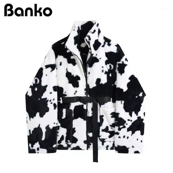 cow print lamb wool coat women 2020 autumn winter harajuku big pocket causal bandage jacket female fashion turtleneck coats1, Black;brown
cow print lamb wool coat women 2020 autumn winter harajuku big pocket causal bandage jacket female fashion turtleneck coats1, Black;brown