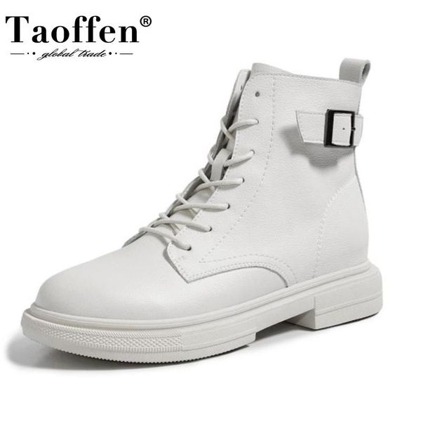 taoffen new women real leather ankle boots thick bottom zipper shoes woman winter warm shoes fashion cool footwear size 34-40, Black
taoffen new women real leather ankle boots thick bottom zipper shoes woman winter warm shoes fashion cool footwear size 34-40, Black