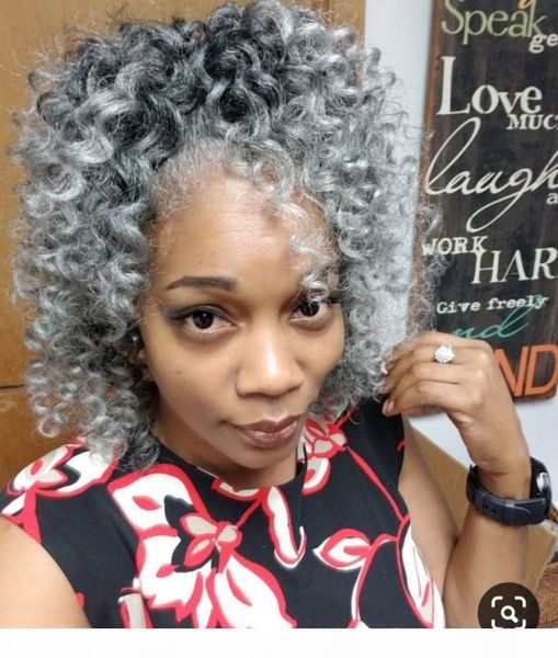 salt pepper silver grey human hair ponytail extension clips drawstring deep curly pony tail hair piece 140g 14inch, Black
salt pepper silver grey human hair ponytail extension clips drawstring deep curly pony tail hair piece 140g 14inch, Black