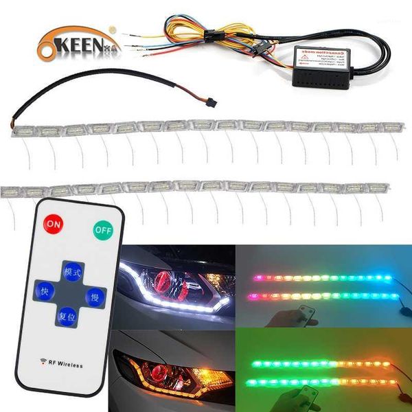 okeen 2x car rgb drl led daytime running lights amber switchback led knight rider strip light flowing colorful angel eyes light1
okeen 2x car rgb drl led daytime running lights amber switchback led knight rider strip light flowing colorful angel eyes light1