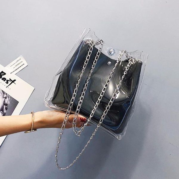 женщины прозрачного bucket bag clear pu small shoulder bag женской цепь crossbody посланник сумка дизайн сумка luxury sac # t2g
женщины прозрачного bucket bag clear pu small shoulder bag женской цепь crossbody посланник сумка дизайн сумка luxury sac # t2g