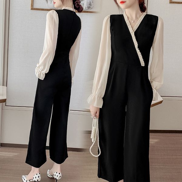 2020 autumn new color contrast stitching black dress super fairy temperament pants french dress pantswide leg pants wide leg pantsstyle boud, Gray
2020 autumn new color contrast stitching black dress super fairy temperament pants french dress pantswide leg pants wide leg pantsstyle boud, Gray