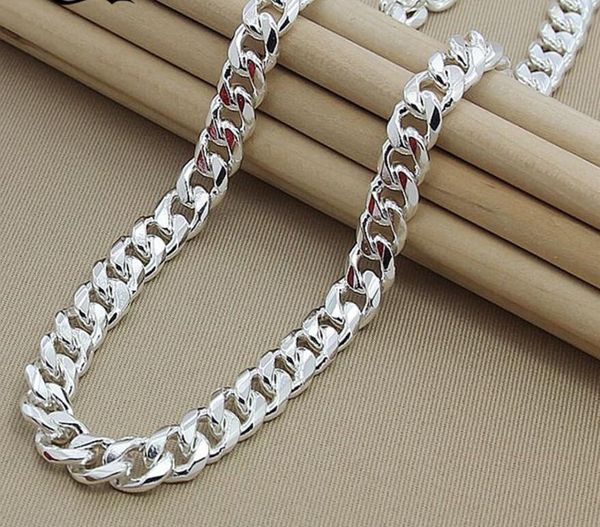 925 sterling silver curb chain link necklaces men jewelry collares kolye collier hiphop 50cm 60cm 10mm ketting collane
925 sterling silver curb chain link necklaces men jewelry collares kolye collier hiphop 50cm 60cm 10mm ketting collane