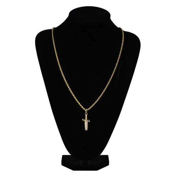 luxury in europe and america mens 21 same dagger pendant necklace micro inlaid zircon hip hop necklace selling product fashion, Silver
luxury in europe and america mens 21 same dagger pendant necklace micro inlaid zircon hip hop necklace selling product fashion, Silver