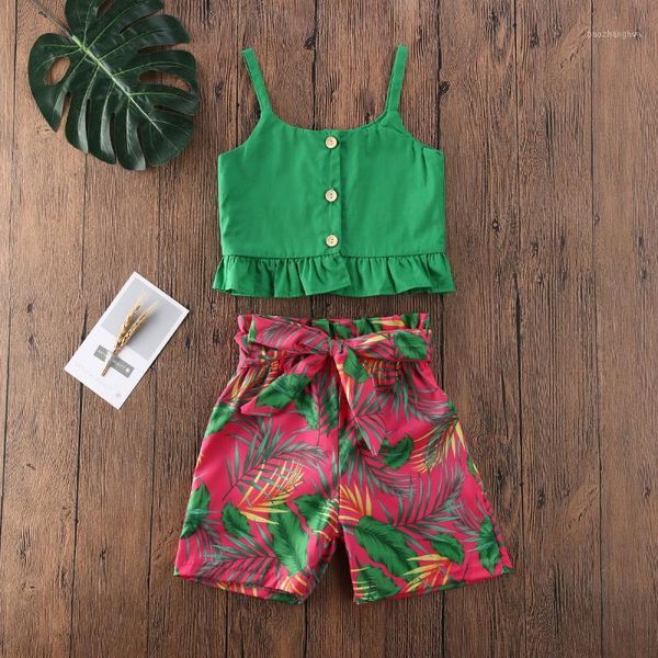 clothing sets kid baby girl summer clothes set 2pcs floral outfit ruffle sleeveless crop bowknot skirt or pants sunsuit set1, White
clothing sets kid baby girl summer clothes set 2pcs floral outfit ruffle sleeveless crop bowknot skirt or pants sunsuit set1, White