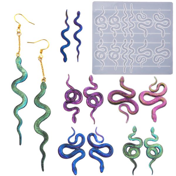 snake shape silicone mold snake earrings resin molds keychain moldel for earring jewelry diy epoxy mould decoration kimter-c429fz
snake shape silicone mold snake earrings resin molds keychain moldel for earring jewelry diy epoxy mould decoration kimter-c429fz
