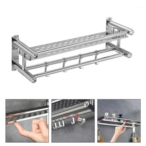 1 pc stainless steel storage rack toilet bathroom drilling storage stand holder (silver)1
1 pc stainless steel storage rack toilet bathroom drilling storage stand holder (silver)1