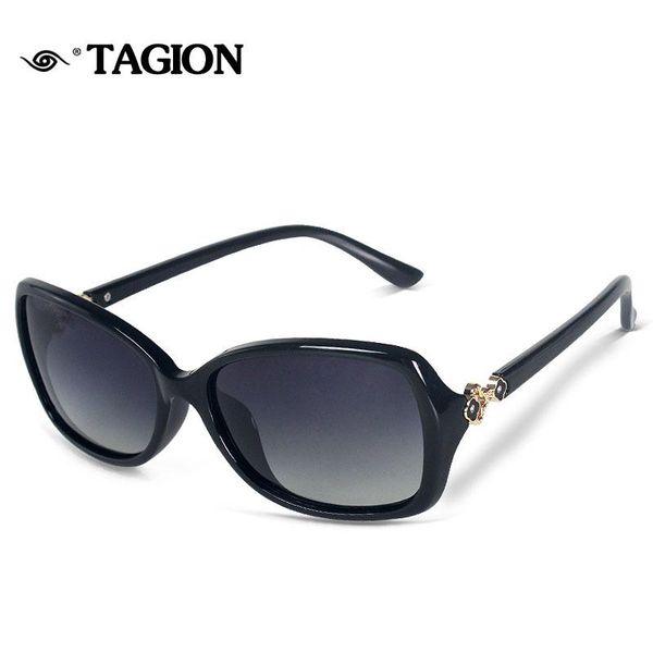 sunglasses tagion design polarized women elegant big frame sun glasses female polarizing eyewear retro style 8105, White;black
sunglasses tagion design polarized women elegant big frame sun glasses female polarizing eyewear retro style 8105, White;black