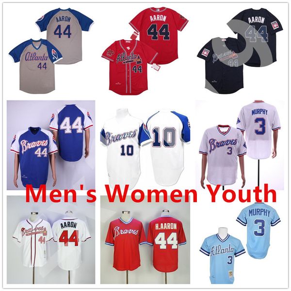 braves vintage men women kids 44 hank aaron h.aaron 3 dale murphy 10 chipper jones 1957 1963 1973 1974 1982's baseball jerseys, Blue;black
braves vintage men women kids 44 hank aaron h.aaron 3 dale murphy 10 chipper jones 1957 1963 1973 1974 1982's baseball jerseys, Blue;black