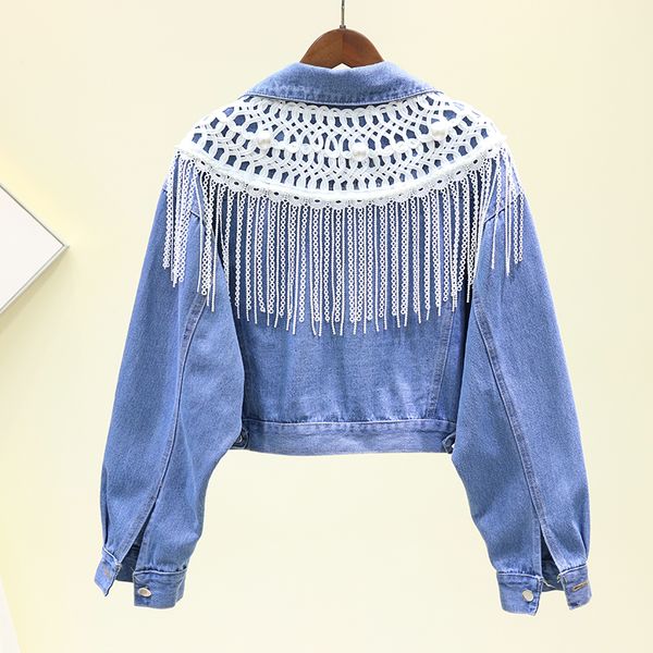 2021 spring new women's denim korean bf loose short tassel beading jean jacket student leisure cowboy coat outerwear y54 ndvk, Black;brown
2021 spring new women's denim korean bf loose short tassel beading jean jacket student leisure cowboy coat outerwear y54 ndvk, Black;brown