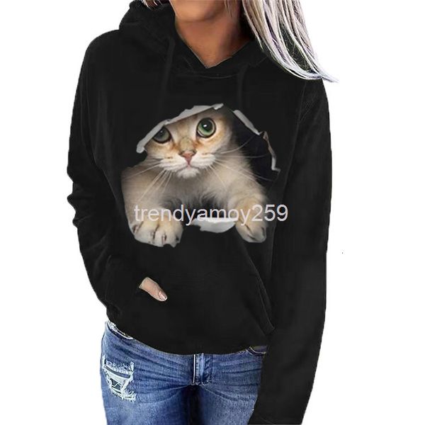 women's hoodies & sweatshirts autumn and winter trend women's long sleeve cat casual hooded sweater coat, Black
women's hoodies & sweatshirts autumn and winter trend women's long sleeve cat casual hooded sweater coat, Black