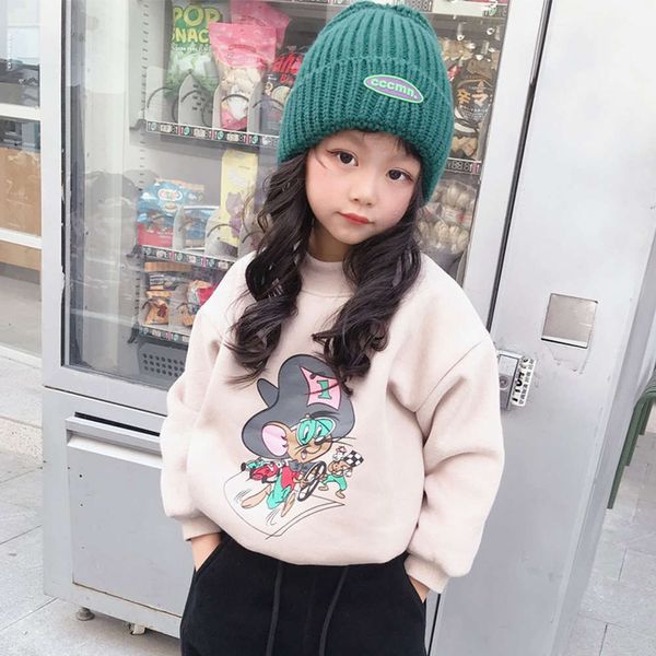 children's wear girls' winter thickened sweater 2020 new warm for primary and secondary school children, Black
children's wear girls' winter thickened sweater 2020 new warm for primary and secondary school children, Black