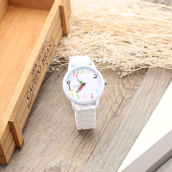 silicone new watch geneva pencil pointer for men and women leisure lovely fresh student watch, Slivery;brown
silicone new watch geneva pencil pointer for men and women leisure lovely fresh student watch, Slivery;brown