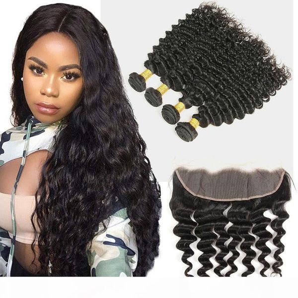 peruvian unprocessed human hair deep wave 3 bundles with 13x4 lace frontal ear to ear lace frontal with hair extensions 8-30inch deep wave, Black;brown
peruvian unprocessed human hair deep wave 3 bundles with 13x4 lace frontal ear to ear lace frontal with hair extensions 8-30inch deep wave, Black;brown