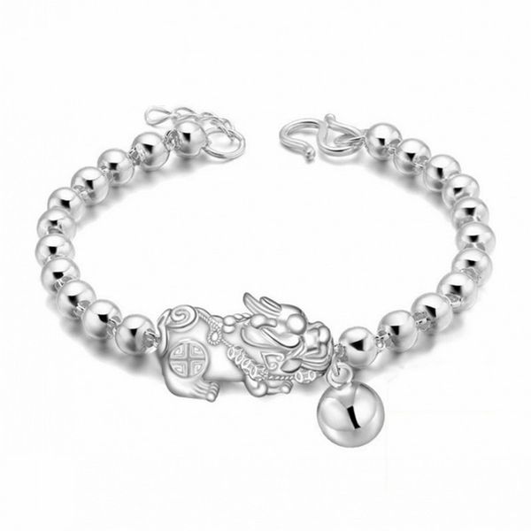 pure s999 silver bracelet for women girl smooth beads 6mm 6.7inchl pixiu link bracelet chain 1028, Black
pure s999 silver bracelet for women girl smooth beads 6mm 6.7inchl pixiu link bracelet chain 1028, Black