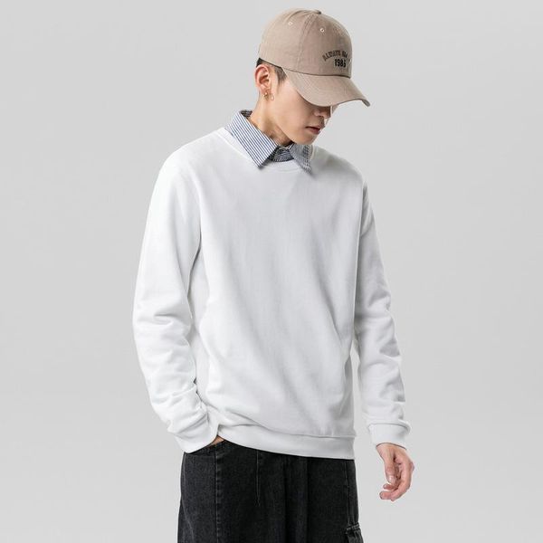 men's sweatshirt hoodie autumn style patchwork o-neck long sleeves pullover kg-820, Black
men's sweatshirt hoodie autumn style patchwork o-neck long sleeves pullover kg-820, Black
