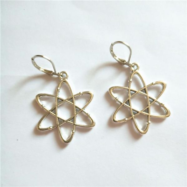 dangle & chandelier 3 pairs of atom leverback earrings, flower punk big science lover jewelry, Silver
dangle & chandelier 3 pairs of atom leverback earrings, flower punk big science lover jewelry, Silver