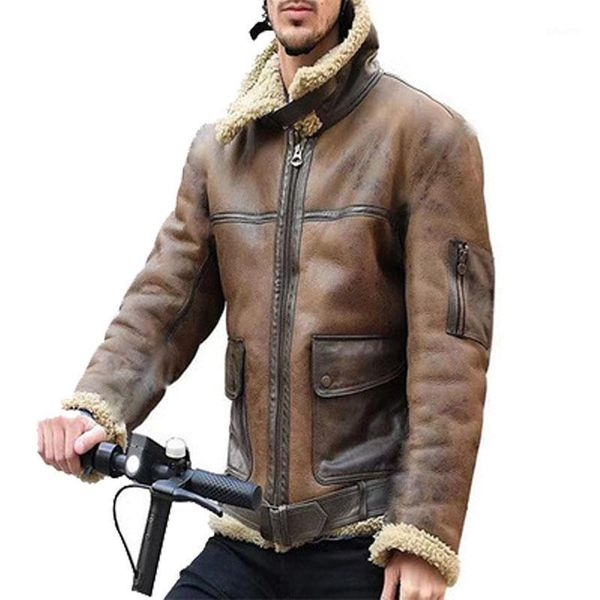 men's motorcycle pu coat winter mens leather jacket fur collar outerwear male clothing1, Black
men's motorcycle pu coat winter mens leather jacket fur collar outerwear male clothing1, Black