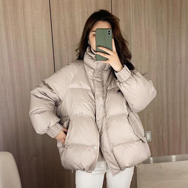 white duck down down jacket women short thick warm stand-up collar fashion korean 2020 winter new female bread jacket parka m190, Black
white duck down down jacket women short thick warm stand-up collar fashion korean 2020 winter new female bread jacket parka m190, Black