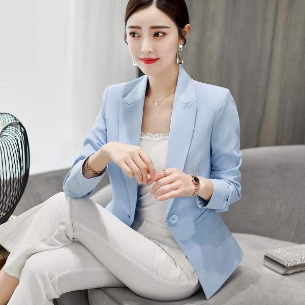 women's suits & blazers hiawatha autumn women slim blazer 2021 single button office lady style jacket female long sleeve coat bl021, White;black
women's suits & blazers hiawatha autumn women slim blazer 2021 single button office lady style jacket female long sleeve coat bl021, White;black