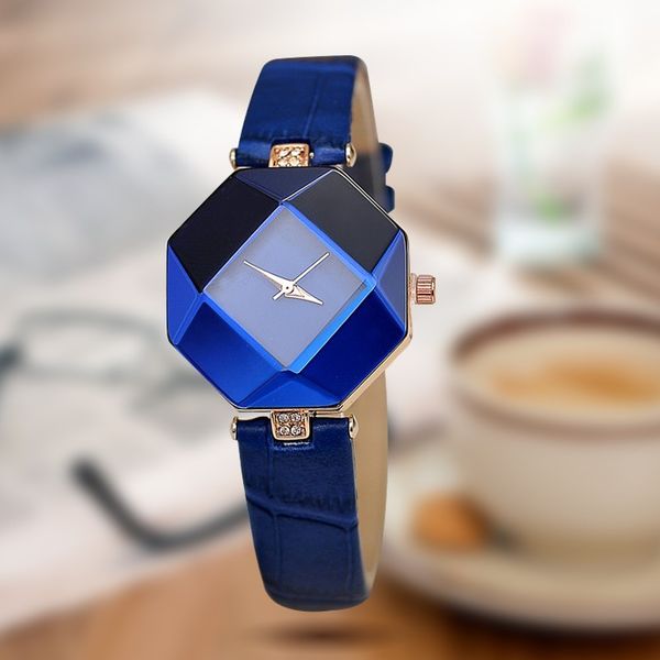 women watches gem cut geometry crystal leather quartz wristwatch fashion dress watch ladies gifts clock relogio feminino 5 color, Slivery;brown
women watches gem cut geometry crystal leather quartz wristwatch fashion dress watch ladies gifts clock relogio feminino 5 color, Slivery;brown