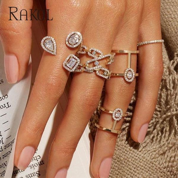 cluster rings rakol luxury geometric cubic zirconia open for women fashion anniversary birthday party dress trendy jewelry rr20108, Golden;silver
cluster rings rakol luxury geometric cubic zirconia open for women fashion anniversary birthday party dress trendy jewelry rr20108, Golden;silver