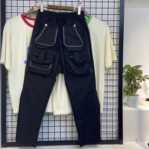 men's pants ins disassembly tooling pocket used small foot men's fashion slim fit elastic tactical clothing leisure heavy industry, Black
men's pants ins disassembly tooling pocket used small foot men's fashion slim fit elastic tactical clothing leisure heavy industry, Black