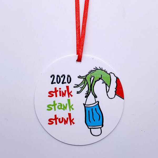 2020 quarantine christmas ornament grinch stink stank with mask personalized pendant window hanging decoration party gift, Silver
2020 quarantine christmas ornament grinch stink stank with mask personalized pendant window hanging decoration party gift, Silver