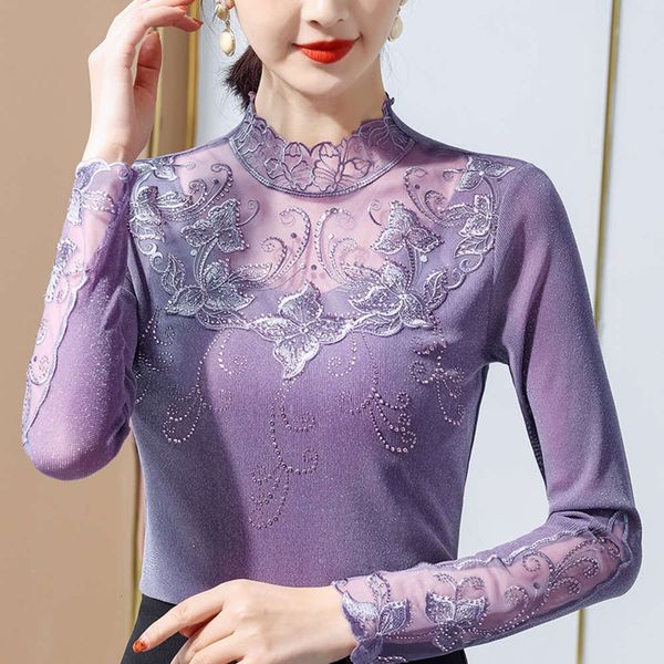 built in lace shirt women's long sleeve 2021 spring fashion new mh bottom coat bright silk thin top, White
built in lace shirt women's long sleeve 2021 spring fashion new mh bottom coat bright silk thin top, White