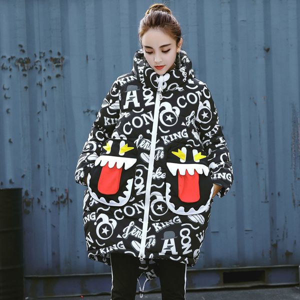 2021 newarrival women winter jacket stylish pringting hooded female coat long cotton padded warm thicken 3m3s, Black
2021 newarrival women winter jacket stylish pringting hooded female coat long cotton padded warm thicken 3m3s, Black