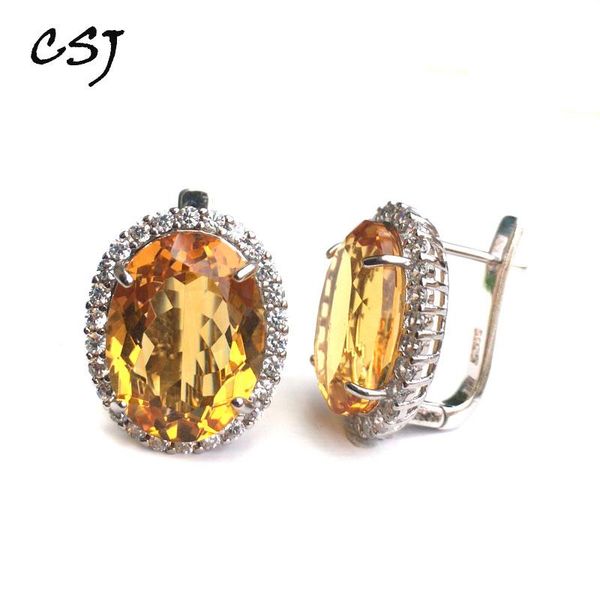 csj citrine quartz gemstone noble earring sterling 925 silver oval12*16mm 18ct fine jewelry for women lady or mother gift box
csj citrine quartz gemstone noble earring sterling 925 silver oval12*16mm 18ct fine jewelry for women lady or mother gift box