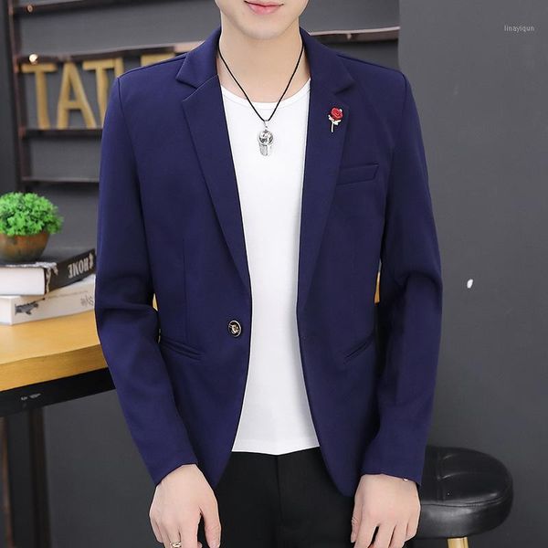 2020 men's spring new leisure suit handsome cultivate one's morality youth pure color suit1, White;black
2020 men's spring new leisure suit handsome cultivate one's morality youth pure color suit1, White;black