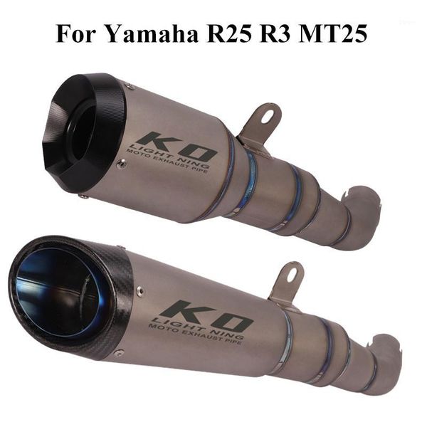 motorcycle exhaust system slip on r25 r3 muffler pipe titanium alloy exhuast link tube for mt25 mt031
motorcycle exhaust system slip on r25 r3 muffler pipe titanium alloy exhuast link tube for mt25 mt031