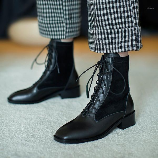 cross tied handmade shoes woman genuine leather low heel ankle boots genuine leather winter casual basic shoes woman1, Black
cross tied handmade shoes woman genuine leather low heel ankle boots genuine leather winter casual basic shoes woman1, Black