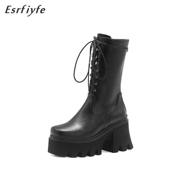esrfiyfe 2020 new fashion female platform boots classic high heel mid calf boots women black autumn winter shoes woman big size
esrfiyfe 2020 new fashion female platform boots classic high heel mid calf boots women black autumn winter shoes woman big size