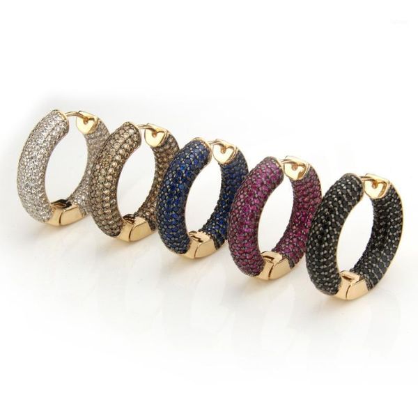 black/red/champagne/white/blue hoop earrings for women mosaic cubic zircon jewelry south america style cz round earrings1, Golden;silver
black/red/champagne/white/blue hoop earrings for women mosaic cubic zircon jewelry south america style cz round earrings1, Golden;silver