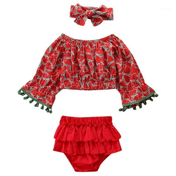 toddler kids baby girls watermelon print off-the-shoulder +ruffle shorts set children's suit casual seaside clothes #gm1, White
toddler kids baby girls watermelon print off-the-shoulder +ruffle shorts set children's suit casual seaside clothes #gm1, White