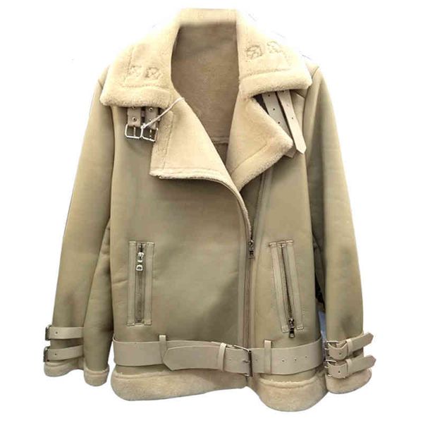 women's jackets plus size s to 3xl 4xlwomen leather jacket fur winter locomotive warm thick sheepskin shearing faux suede coat 67ib, Black;brown
women's jackets plus size s to 3xl 4xlwomen leather jacket fur winter locomotive warm thick sheepskin shearing faux suede coat 67ib, Black;brown
