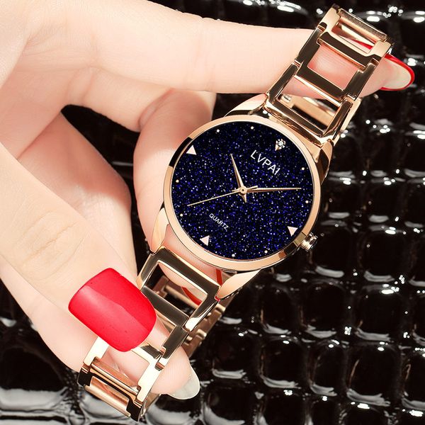 luxury lvpai ladies bracelet watch waterproof simple watch women fashion casual crystal starry sky women watches brand 2021 new fashion desi, Slivery;brown
luxury lvpai ladies bracelet watch waterproof simple watch women fashion casual crystal starry sky women watches brand 2021 new fashion desi, Slivery;brown