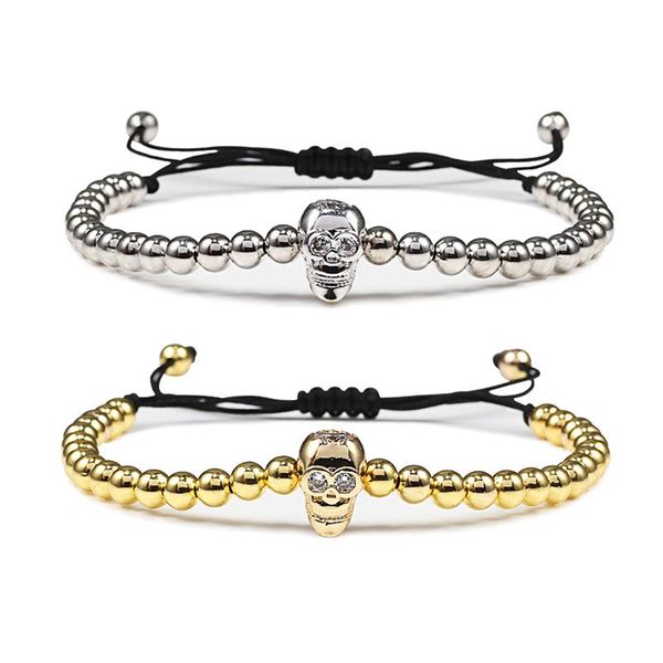 halloween bracelet gold plated micro pave skull copper beads braided men women bracelets bangles punk jewelry kids gift pulseira, Black
halloween bracelet gold plated micro pave skull copper beads braided men women bracelets bangles punk jewelry kids gift pulseira, Black