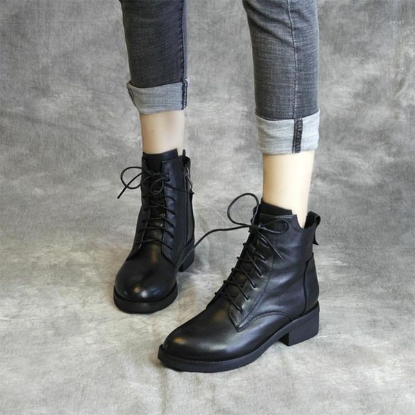 boots female genuine cow leather woman shoes ankle black lace-up low heels height increasing riding normal size 20211
boots female genuine cow leather woman shoes ankle black lace-up low heels height increasing riding normal size 20211