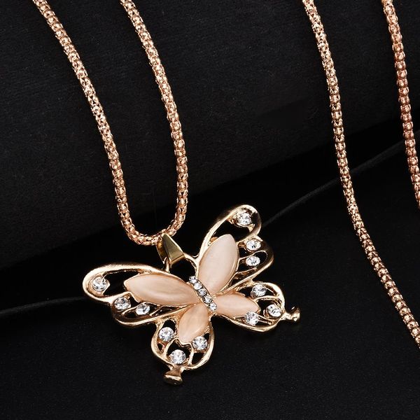 rose gold acrylic crystal 4cm big butterfly pendant necklace 70cm long chain sweater jewelry for women sqcsjk new_dhbest, Silver
rose gold acrylic crystal 4cm big butterfly pendant necklace 70cm long chain sweater jewelry for women sqcsjk new_dhbest, Silver