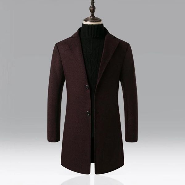 fashionable men's wool blended woolen coat warm winter thick windbreaker men's windbreaker, Black
fashionable men's wool blended woolen coat warm winter thick windbreaker men's windbreaker, Black