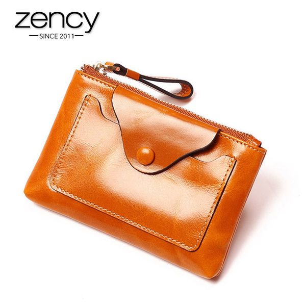 zency 100% genuine leather fashion brown women short wallet hasp zipper luxury coin purse card holder passcard pocket black
zency 100% genuine leather fashion brown women short wallet hasp zipper luxury coin purse card holder passcard pocket black