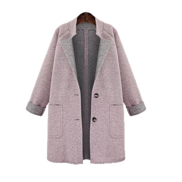 women's wool & blends 2021 winter large size jacket loose thin woolen coat, Black
women's wool & blends 2021 winter large size jacket loose thin woolen coat, Black